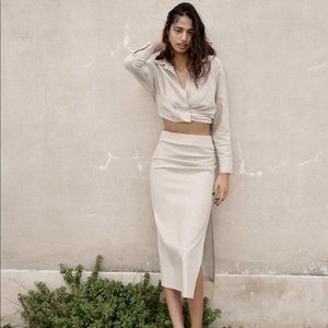 Zara linen skirt